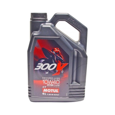 Huile moteur - MOTUL 300V - 100% Synthese - 10w40 - 4 Litres 99834-...