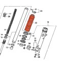 Fourche - Soufflet - (x1) - XL600V -  51611-MM9-003-ZB