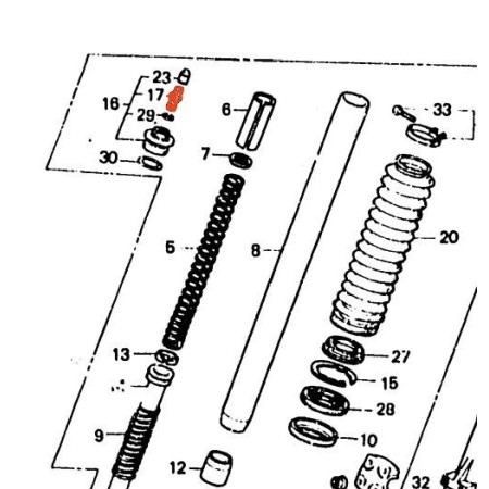 Fourche - Soupape air comprimé -  51611-430-000