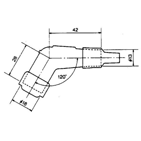 Anti-parasite - NGK - YB-05 F SW - 180° - (YB05FSW) 01107-085-087