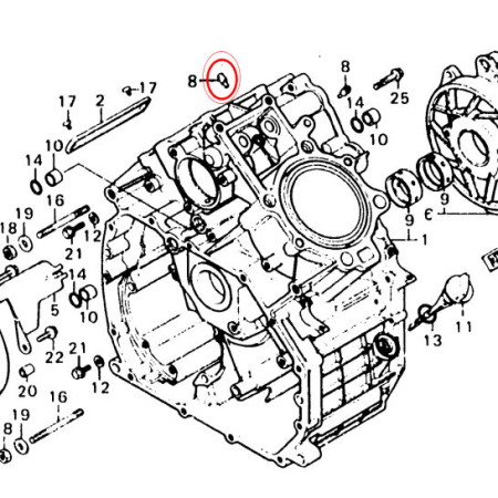 Moteur - Soupape d'orifice de commande d'huile 12901-413-000