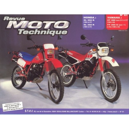 RTM - N° 061.2 - XL250/XL350 - XT350 - Revue Technique moto - Versi...