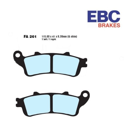 Frein - Jeu de Plaquettes - FA-261-EPFA 01008-261-004