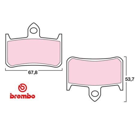 Frein - Jeu de Plaquettes - BREMBO - 07HO28SA 01009-BRE-28SA