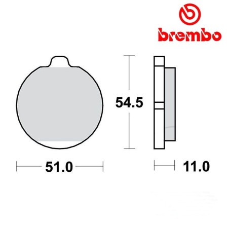 Frein - Jeu de Plaquettes - Brembo - 07KA0414 - Z1300 - KZ1000ST 01...