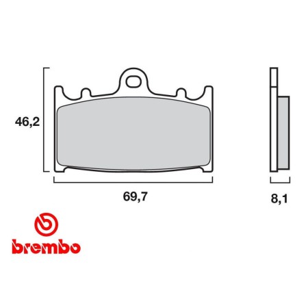 Frein - Jeu de Plaquettes - BREMBO - 07KA1306 01009-158-1306