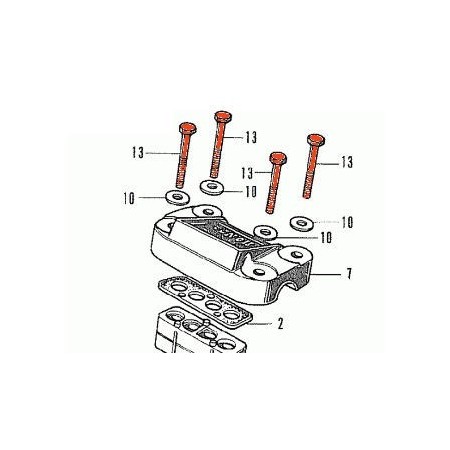 Fourche - Vis de fixation guidon - M8 x40mm 93101-080-400