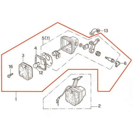 Clignotant - Avant - Droit - XL125S -  33350-KB9-000