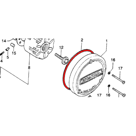 Alternateur - joint de carter - CB125 - CB250 - CB350 - CB360 K ......