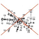 Fourche - Anti-plongée - Tige de regulateur - (x1) 51433-MA6-003