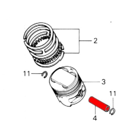 Moteur - Axe de piston 13111-369-000