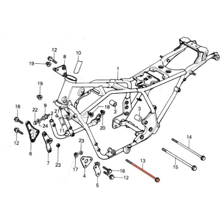 Moteur - Goujon de suspension - M10 x330mm 90152-425-000