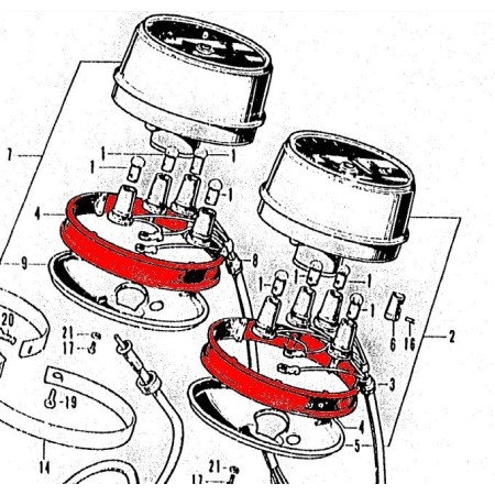 Compteur - Joint de serrage - (x1) 37235-323-700