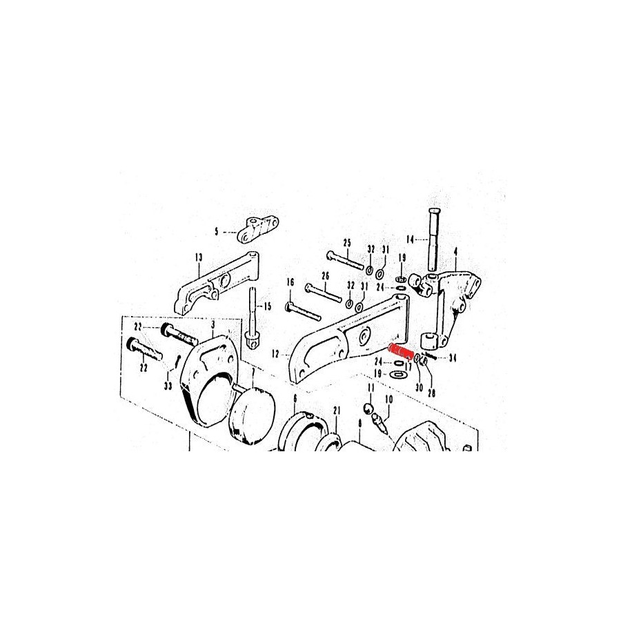 Frein - Etrier - Ressort de reglage - d'ajustement 45119-300-020