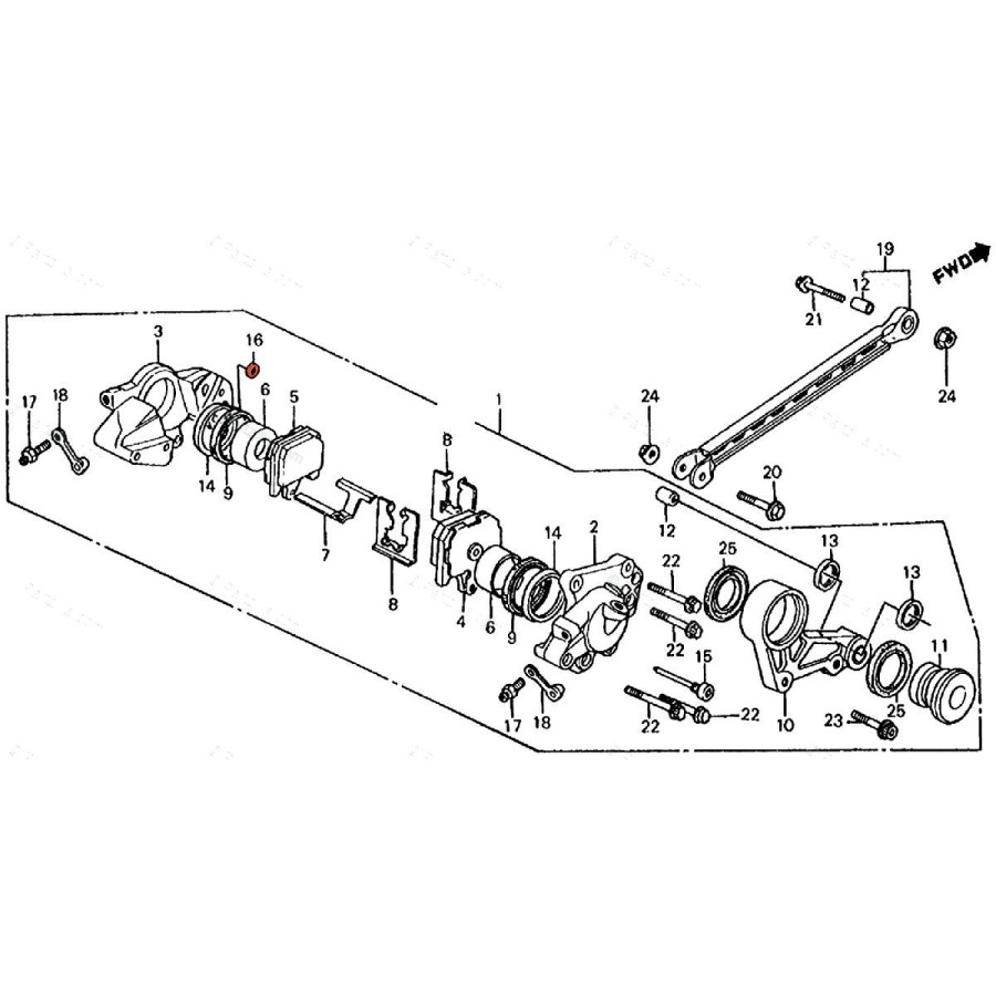 Frein - Etrier - joint "rondelle" - "plat" - Etancheité - 8x14x2.8 ...