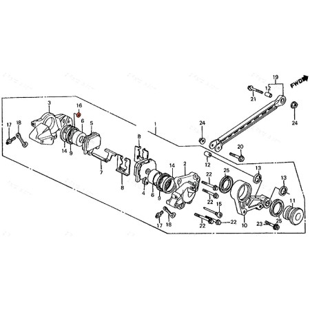 Frein - Etrier - joint "rondelle" - "plat" - Etancheité - 8x14x2.8 ...