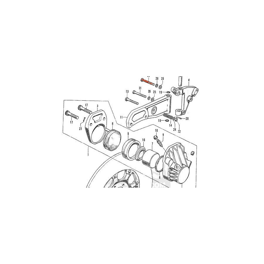 Frein - Etrier - Vis CHC - M8 x40 mm - Acier Zingué 92000-080-400-A