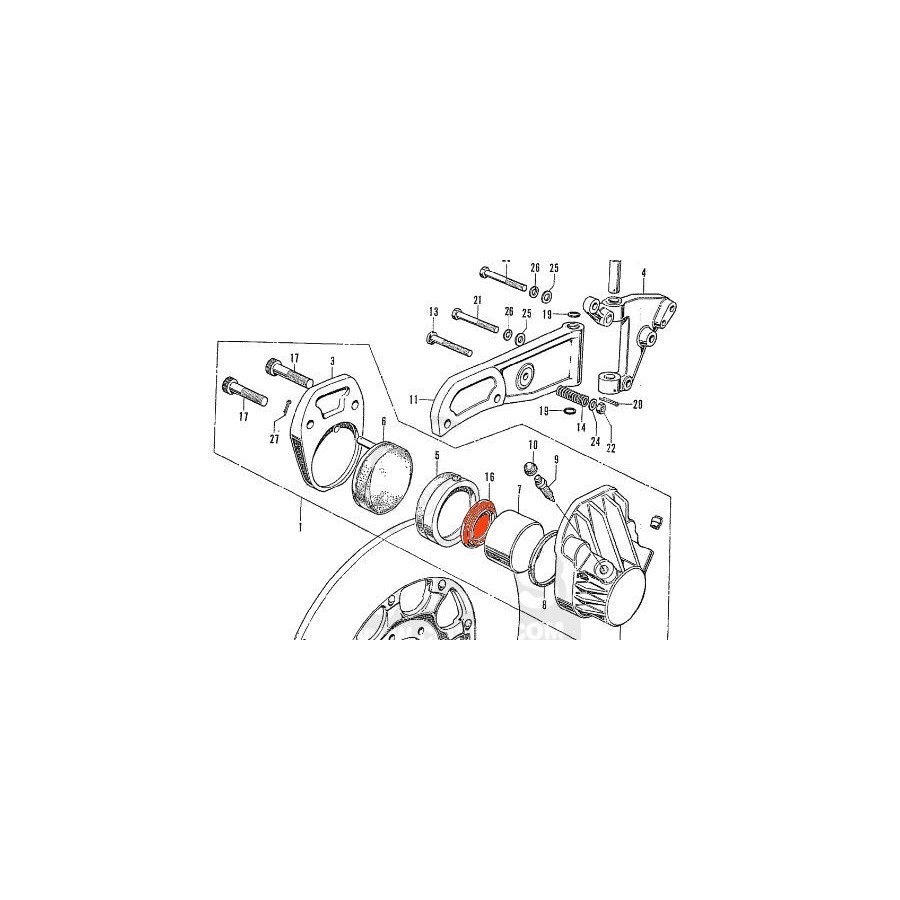 Frein - Etrier - Entretoise de piston 45151-300-000