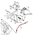 Frein - Pre-Durite de frein - Gauche - CB750 K2 - K6 45128-341-670