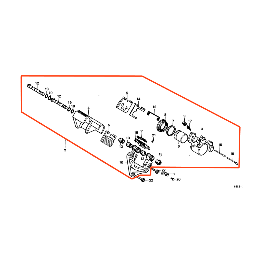 Frein - Etrier - Complet - ø 38.10 mm 45100-413-003