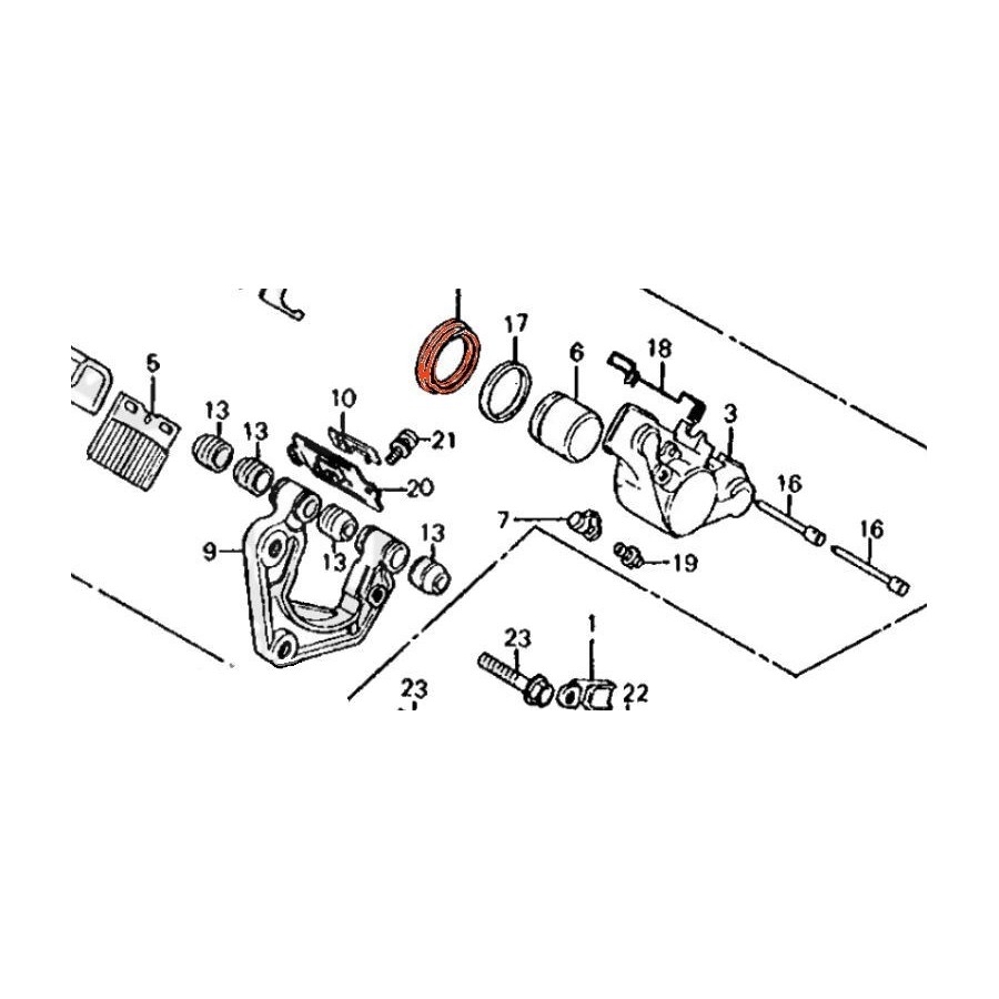 Frein - Etrier - joint de soufflet de piston 45109-425-003