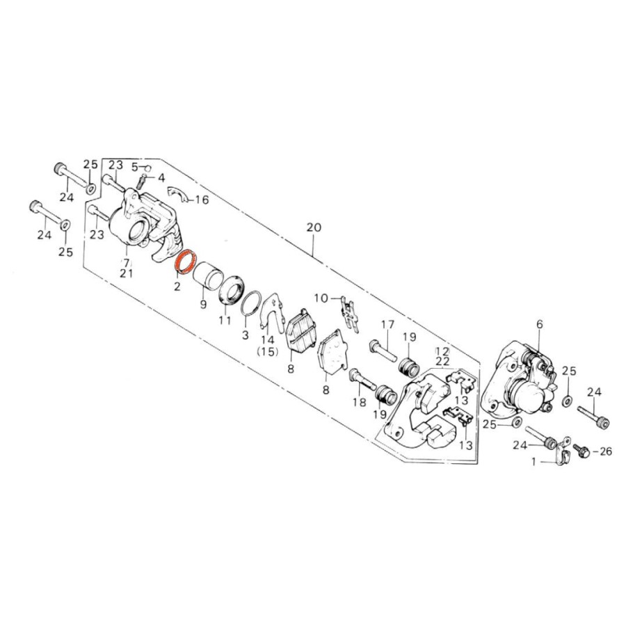 Frein - Etrier - joint de Piston - ø38.10 mm 43209-371-006