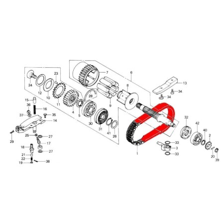 Moteur - Chaine primaire - CB1100 F/R 13610-MA3-003