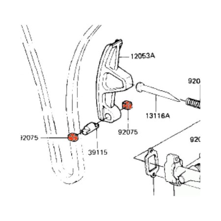 Distribution - Caoutchouc d'axe (x1) - 92075-1314 90541-751-314