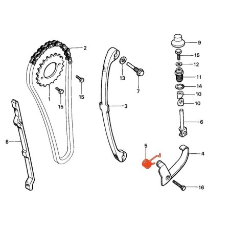 Moteur - Distribution - Ressort de Poussoir - CB125 ... - ... - XL1...