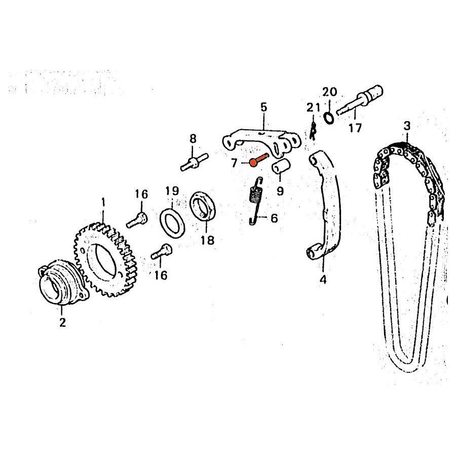 Distribution - Rivet de tendeur  14518-413-000