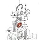 Distribution - Galet - Tendeur de chaîne - CB200, CB250, CB350, ......