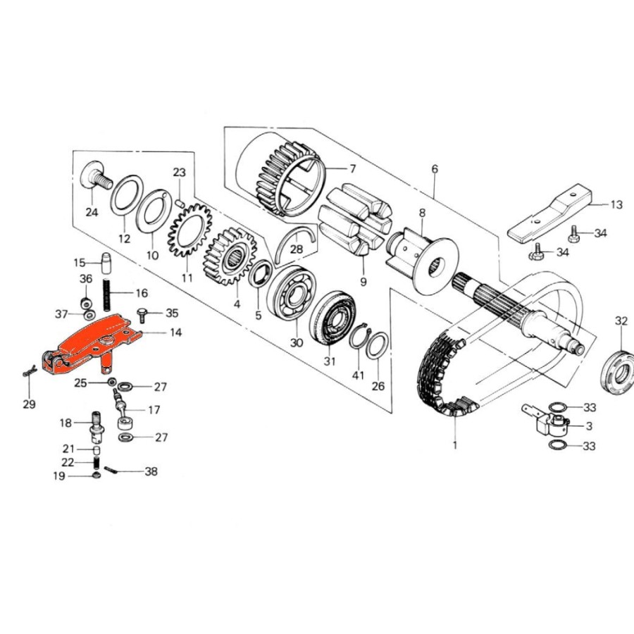 Moteur - Tendeur de Chaine primaire - CB750F - N'est plus disponibl...