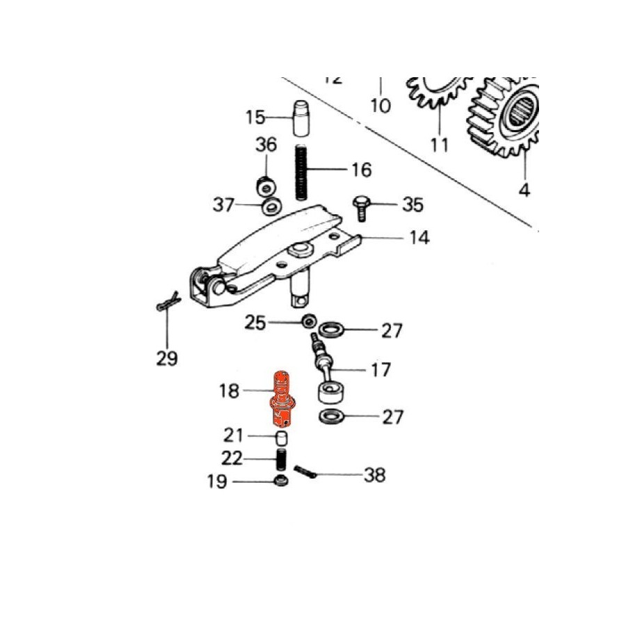 Moteur - Soupape de tendeur de Chaine primaire - CB750/900/1100  23...