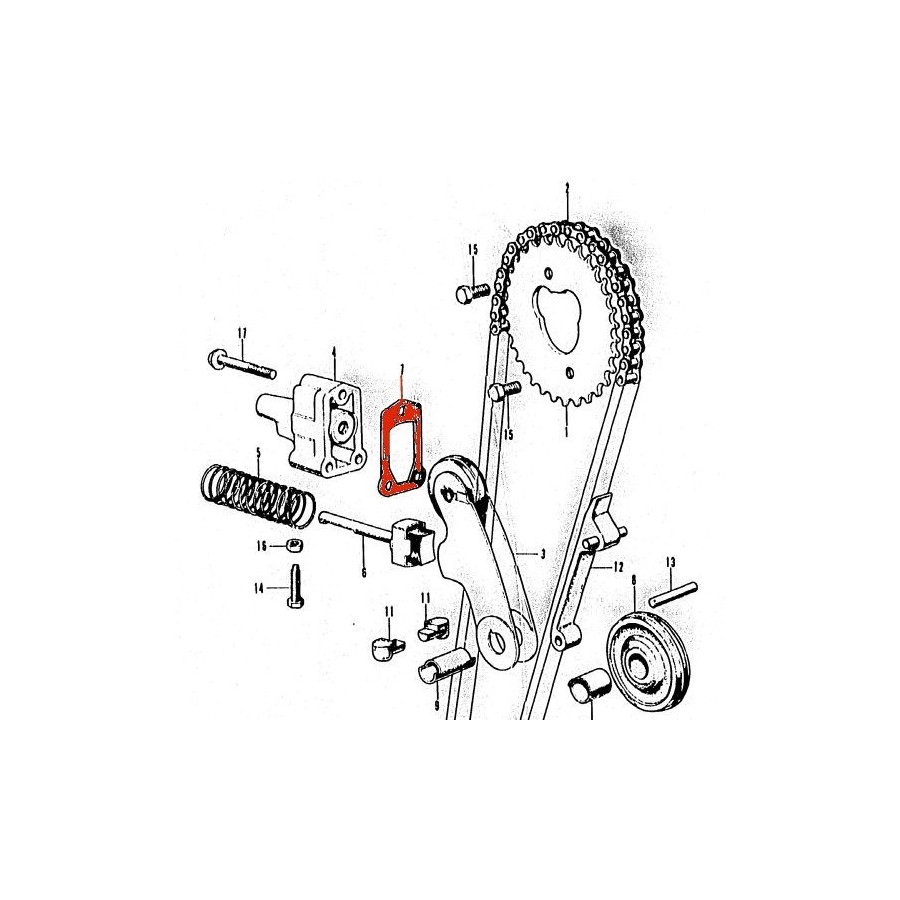 Distribution - Joint de Tendeur de chaîne - CB750 14592-300-306