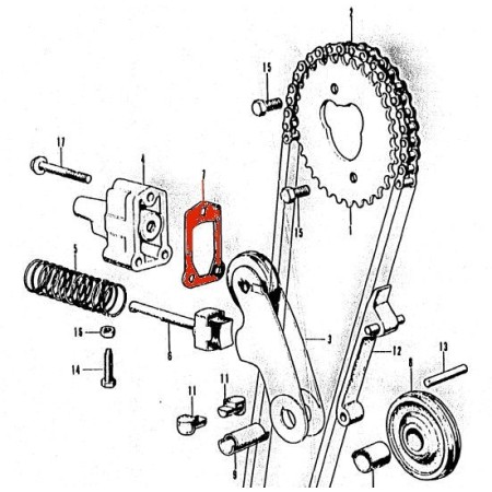 Distribution - Joint de Tendeur de chaîne - CB750 14592-300-306