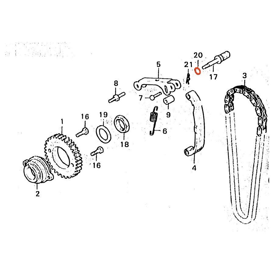 Distribution - Joint torique - ø 6.50 x3.00 mm - CX400 - CX500 - GL...