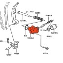 Distribution - Support - Tendeur de chaine - GPZ550 / GT550 / Z550 ...