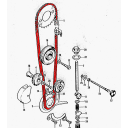 Distribution - Chaine Ouverte - 219H - 78 Maillons + attache a sert...