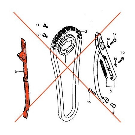 Distribution - Guide - FT500 / XL500 R/S 14620-429-000