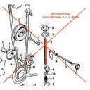 Distribution - Axe de reglage du tendeur de chaine - CB125K 14551-3...