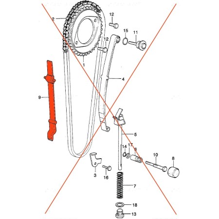 Distribution - Guide de Chaine - XL250K 14500-329-003