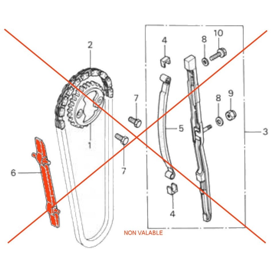 Distribution - Guide - CB650 - RC03 14611-426-000