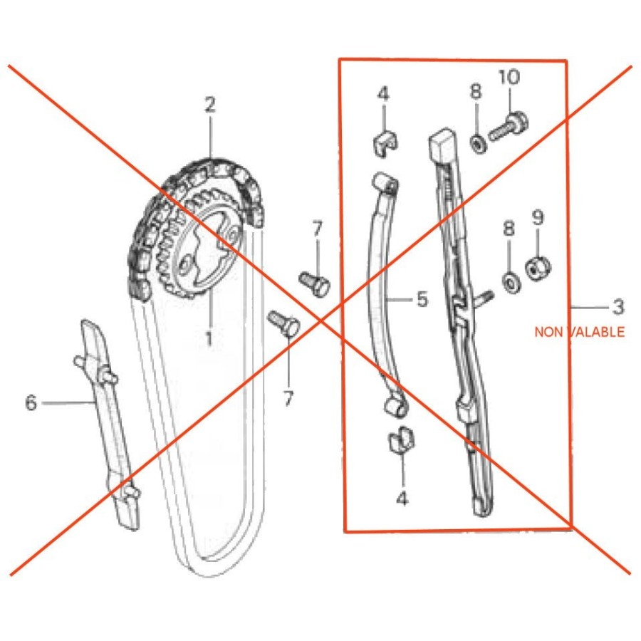 Distribution - Tendeur - CB650 - RC03 14500-426-000