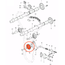 Distribution - Galet tendeur - 12055-004 30072-055-004