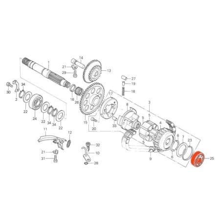 Moteur - Roulement - arbre primaire 91002-PL0-018