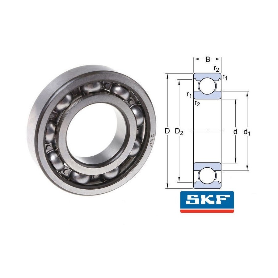 Moteur - Roulement axe - 6008 SKF - chaine primaire - CB750 four 96...