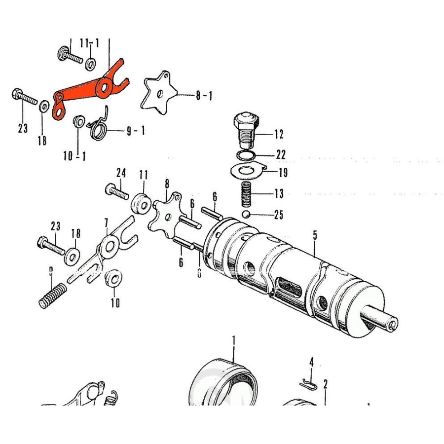 Changement de Vitesse - Butée de tambour 24430-286-040