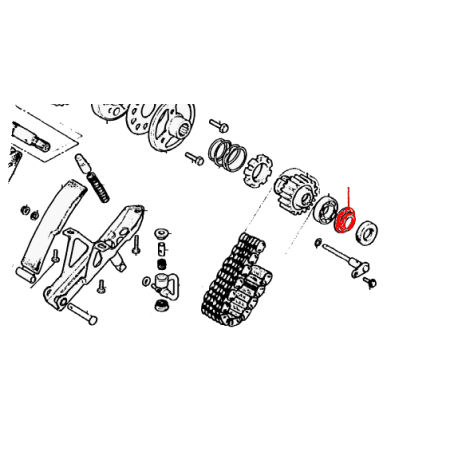 Moteur - Rondelle Joint - etancheïté d'huile 25x52mm - CBX1000 9120...