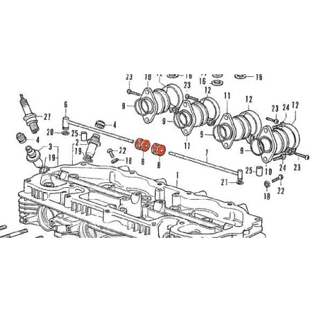 Pipe d'huile - Joint - CB350F / CB400F/F2 12905-333-000