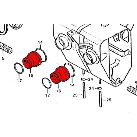 Carburateur - Pipe admission - CB125T - N'est plus disponible 17252...